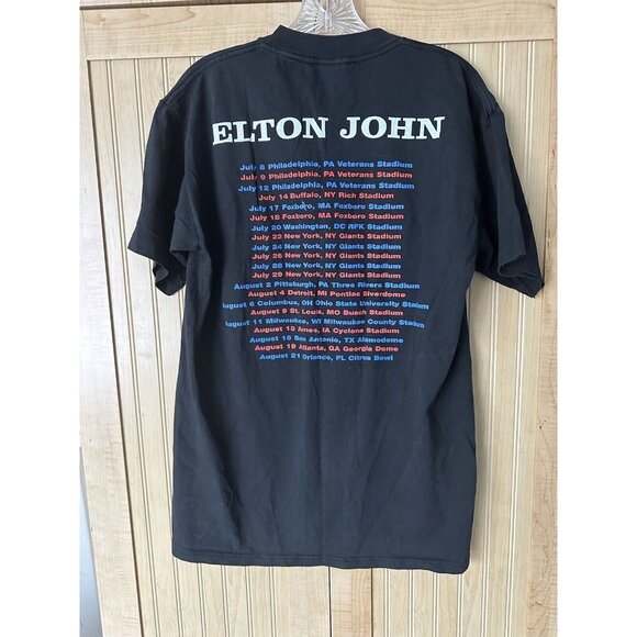Vtg Elton John 95 Tour T-Shirt Size Large USA Concert - Picture 2 of 5